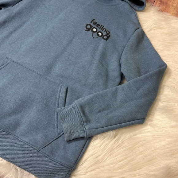 Cat & Jack Blue Pullover Hoodie Sweatshirt - Boys Size Small (6/7) - Picture 6 of 13